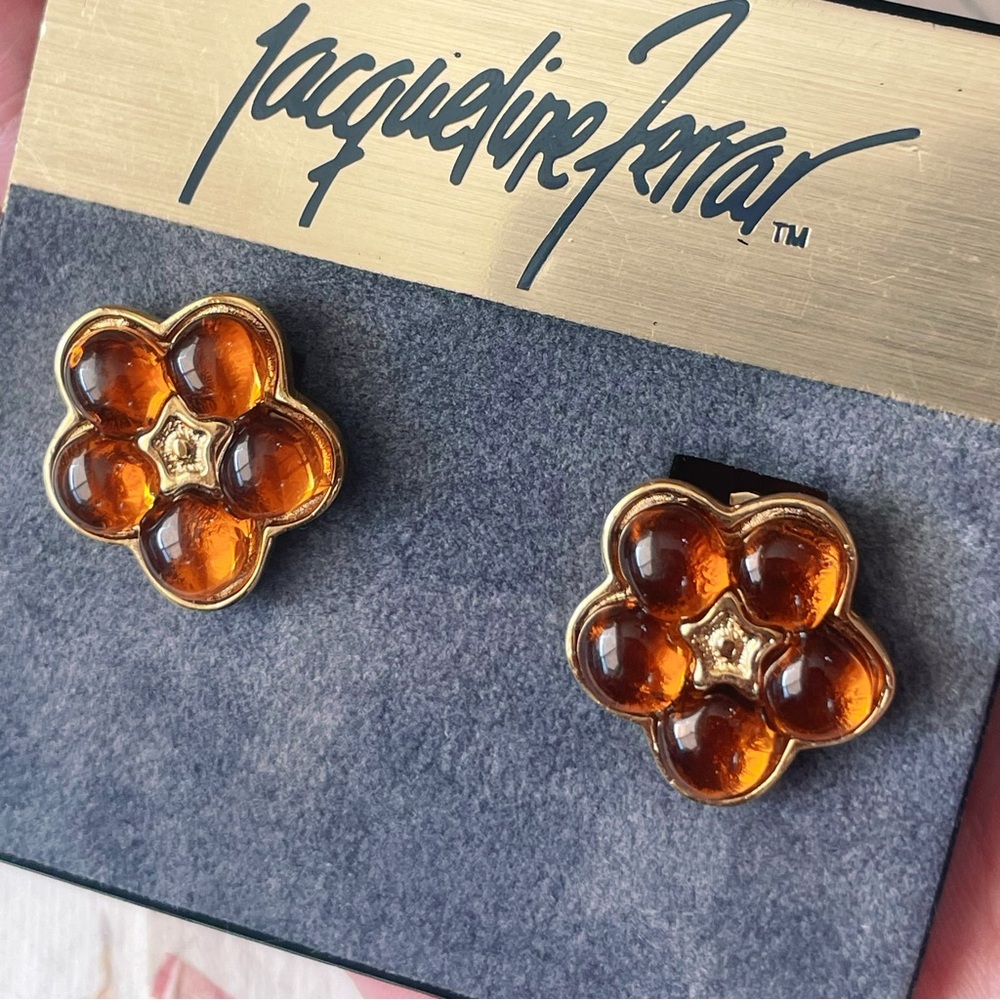 Jacqueline Ferrar Amber Floral Earrings - Picture 4 of 5